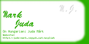 mark juda business card