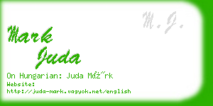 mark juda business card